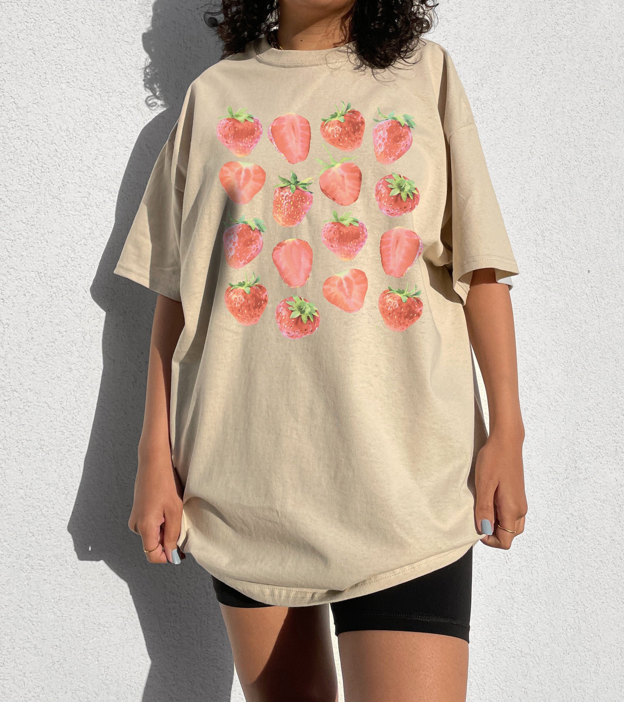 strawberry shirt in the sunshine