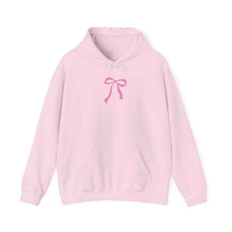Christian Coquette Hoodie Pink Christian Hoodie Jesus Hoodie Bow Hoodie Faith Hoodie Christian Merch Christian Gifts Jesus Sweatshirt image 5