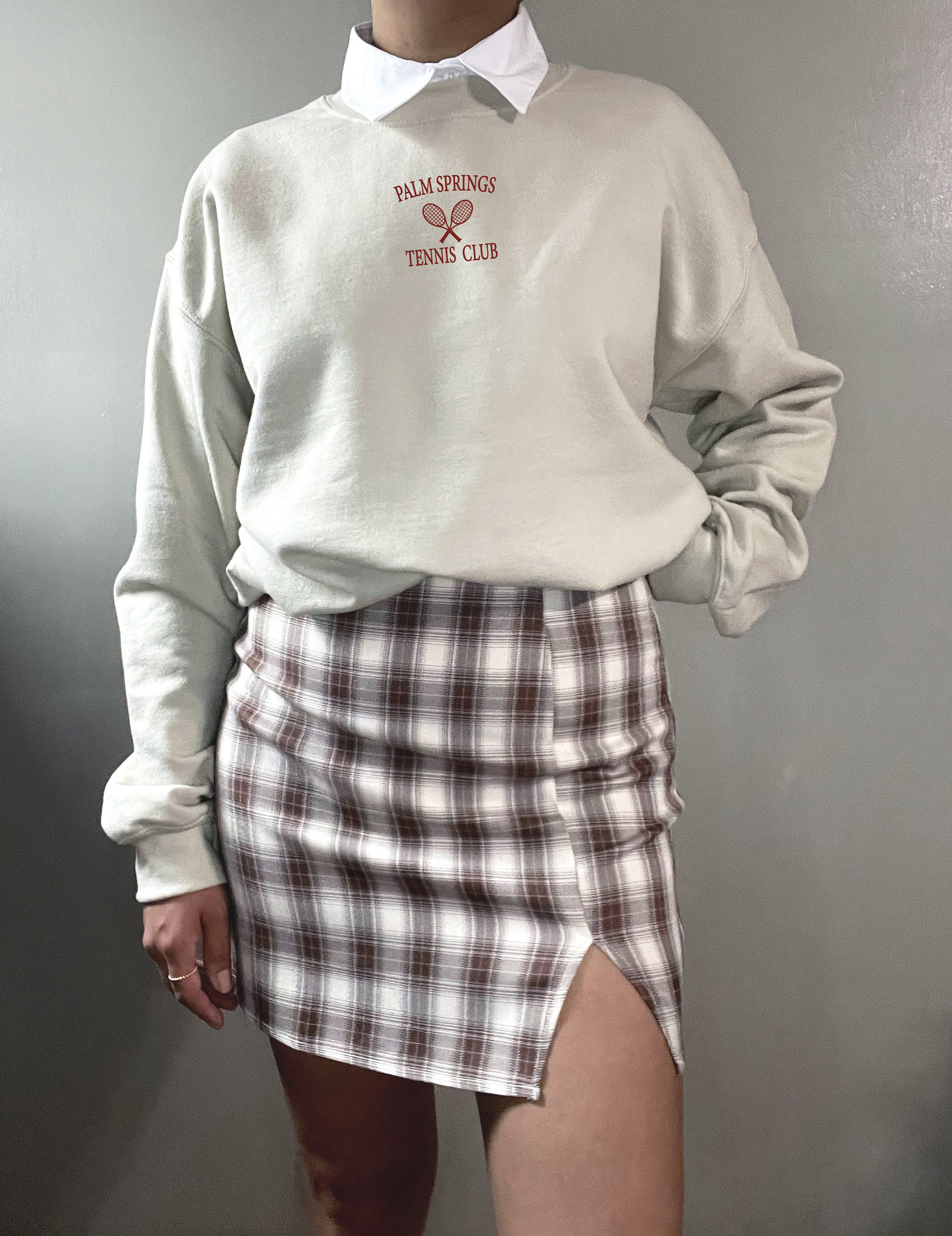 Palm Springs Tennis Sweatshirt Oversized Vintage College Etsy.de