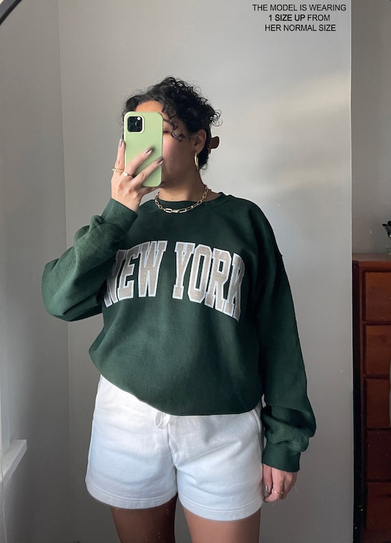 Downtown Girl Aesthetic  Clean Girl Vanilla Girl Aesthetic New York Sweatshirt Trendy Crewneck New York City Shirt Vintage Oversized 90s