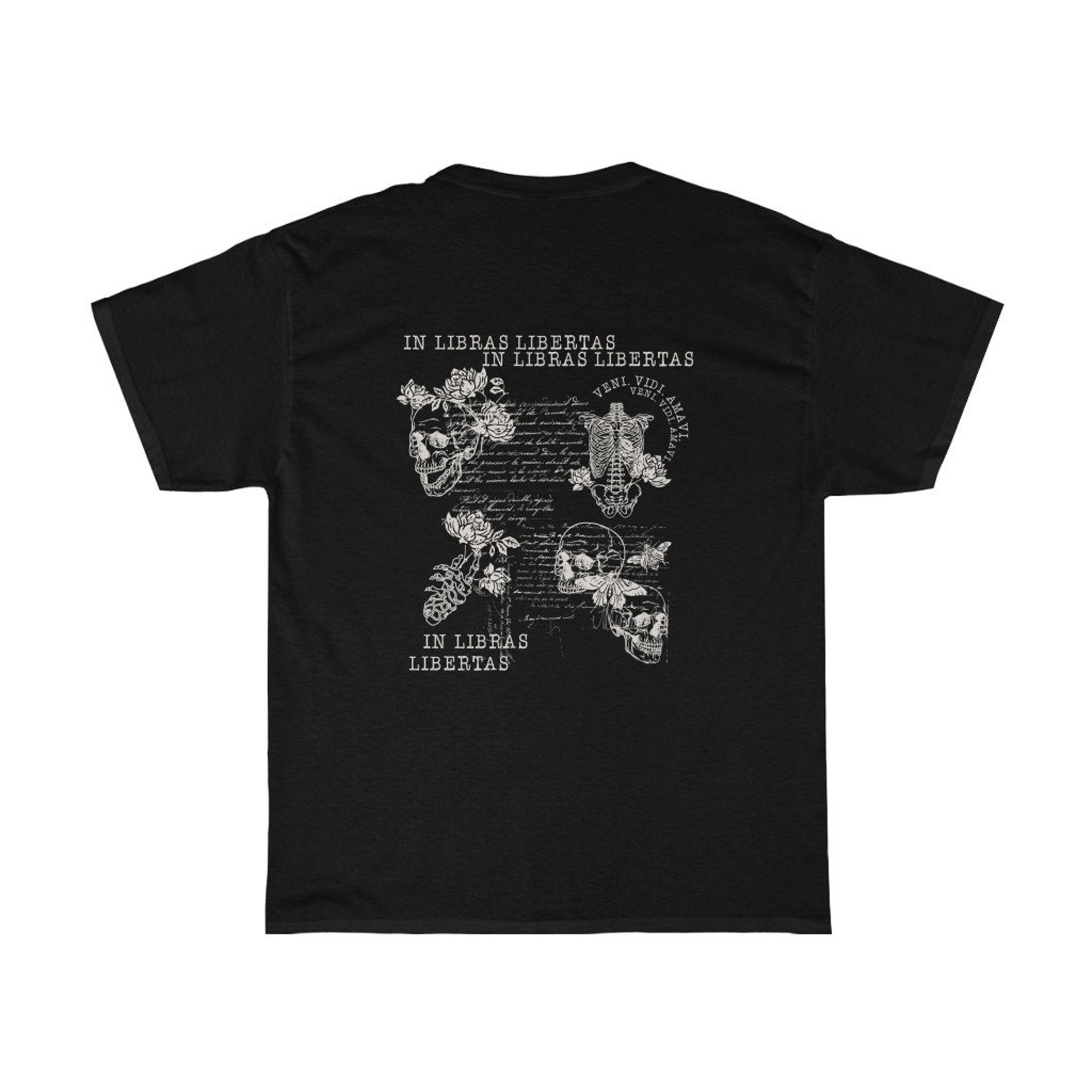 Dark Academia Clothing Skeleton Shirt Light Academia Tshirt - Etsy