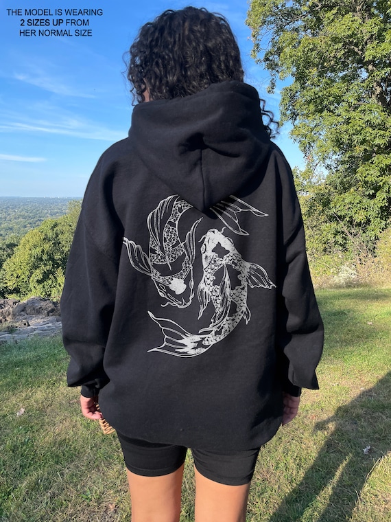 Goth Hoodie Grunge Hoodie Vintage Hoodie Oversized Hoodie Y2k Hoodie Koi Fish Hoodies Japanese Hoodie Gothic Clothes Emo Punk Hoodie Etsy UK