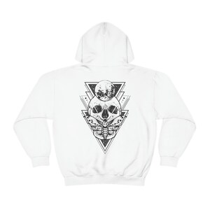 Goth Hoodie Skeleton Hoodie Grunge Hoodie Gothic Clothes Skull Hoodie Plus Size Goth Gothic Hoodie Y2k Hoodie Goth Clothes Edgy Hoodie image 7