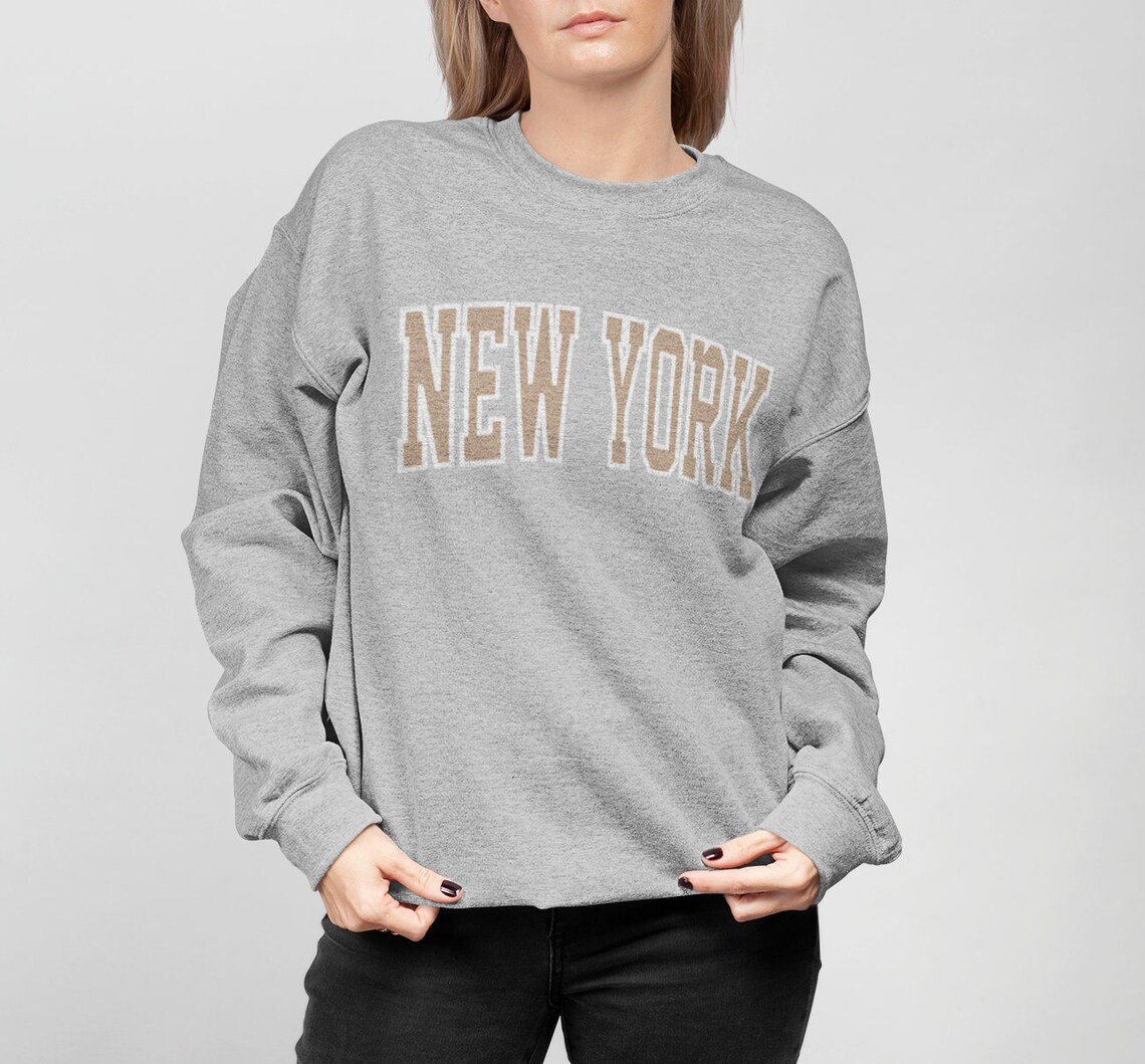 New York Sweatshirt New York Crewneck New York City Sweatshirt Etsy