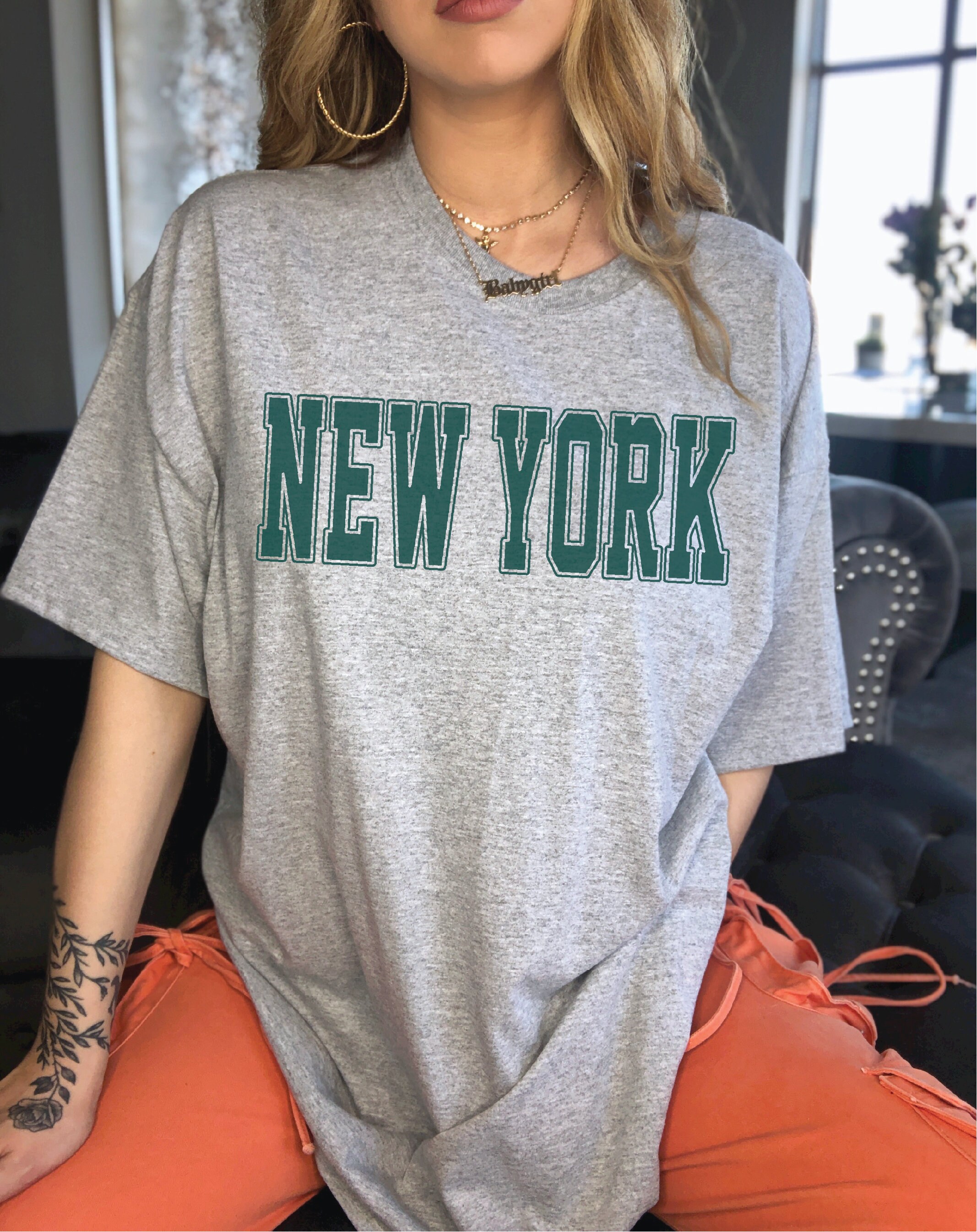 New York T Shirt Vintage Crewneck New York Crewneck Vintage T