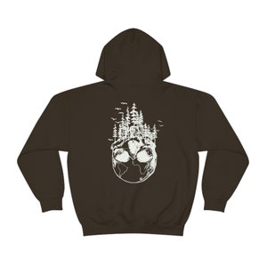 Goth Hoodie Nature Hoodie Cottagecore Hoodie Mens Skull Skeleton Hoodie Granola Girl Mountain Hoodie Fairycore Clothing Goblincore Clothing image 7