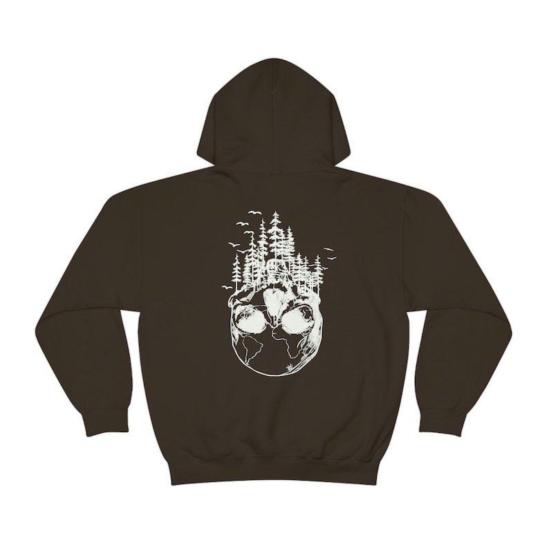 Goth Hoodie Nature Hoodie Cottagecore Hoodie Mens Skull Skeleton Hoodie Granola Girl Mountain Hoodie Fairycore Clothing Goblincore Clothing image 7
