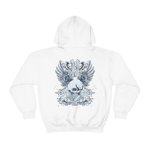 Goth Hoodie Brown Hoodie Skull Hoodie Gothic Hoodie Skeleton Hoodie Plus Size Goth Oversized Vintage Y2k Hoodie Romantic Soft Goth Grunge image 8