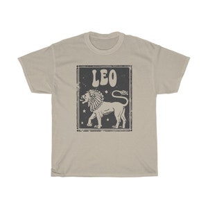 Leo Shirt Zodiac tee Leo Birthday Gift Astrology Clothing Trendy Vintage Oversized tshirt Indie Cothes Aesthetic Alt Clothing Tarot Card image 6
