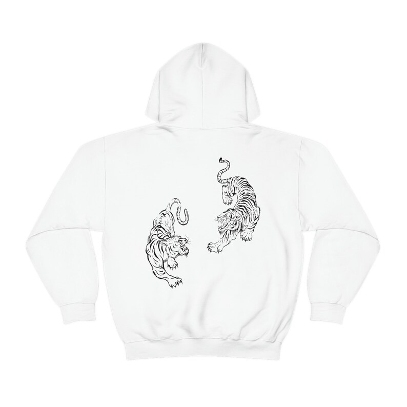Oversized Hoodie Tiger Hoodie Vintage Hoodie Aesthetic Hoodie y2k Hoodie Preppy Hoodie Graphic Hoodies Cute Hoodies Streetwear Hoodie image 7