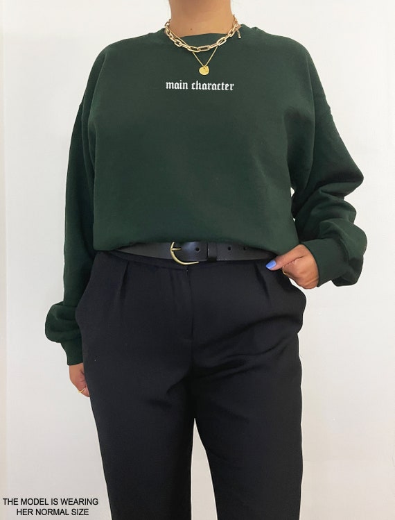 Main Character Sweatshirt Dark Academia Clothing Light - Etsy