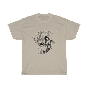 Koi Fish Camisa Estética Japonesa Street Wear Camiseta Japonesa Vintage Crewneck Suerte Camisa Estética Ropa Alt Ropa Arte Japonés imagen 4