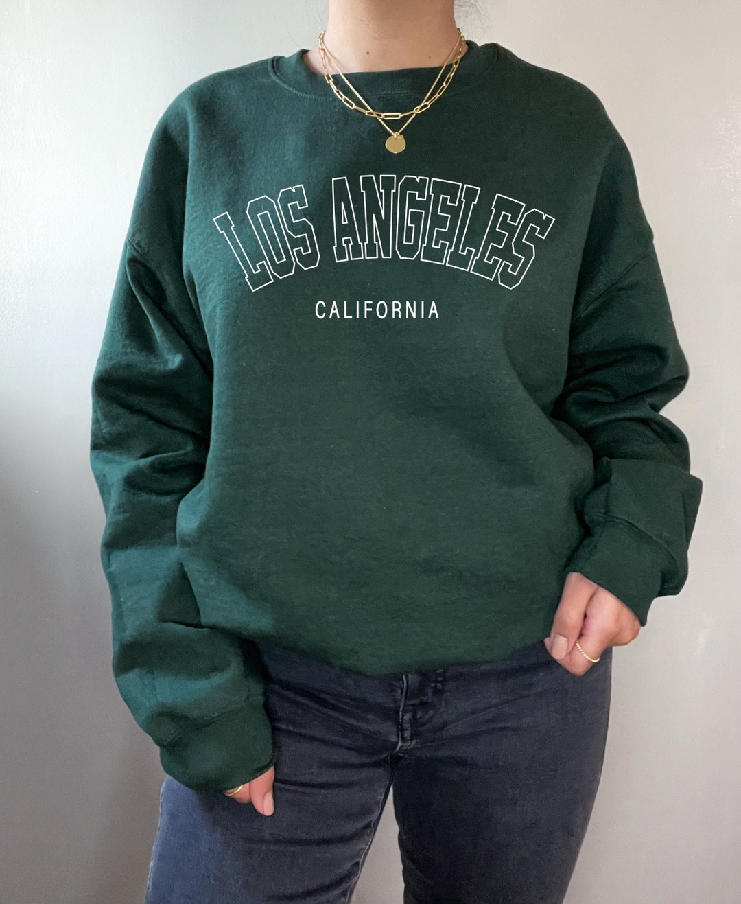 Los Angeles Shirt Unisex Sweatshirt Oversized Crewneck - Etsy