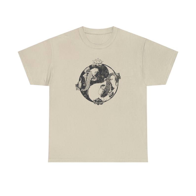Koi Fish Shirt Oversized Shirt Japanese Shirt Edgy Graphic Tee Japanese Streetwear Alt Clothing Grunge Clothes Goth Clothes Plus Size Goth image 5