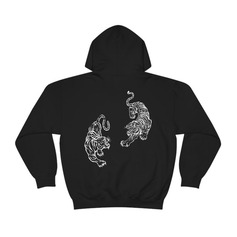 Oversized Hoodie Tiger Hoodie Vintage Hoodie Aesthetic Hoodie y2k Hoodie Preppy Hoodie Graphic Hoodies Cute Hoodies Streetwear Hoodie image 6