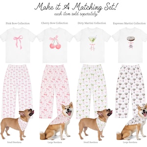 Coquette Pajamas Pink Bow Pajamas Cute Pajamas Coquette Clothing Balletcore Personalized Pajamas Set Bridesmaid Pajamas Gift For Her image 6