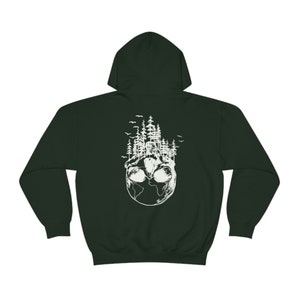 Goth Hoodie Nature Hoodie Cottagecore Hoodie Mens Skull Skeleton Hoodie Granola Girl Mountain Hoodie Fairycore Clothing Goblincore Clothing image 5