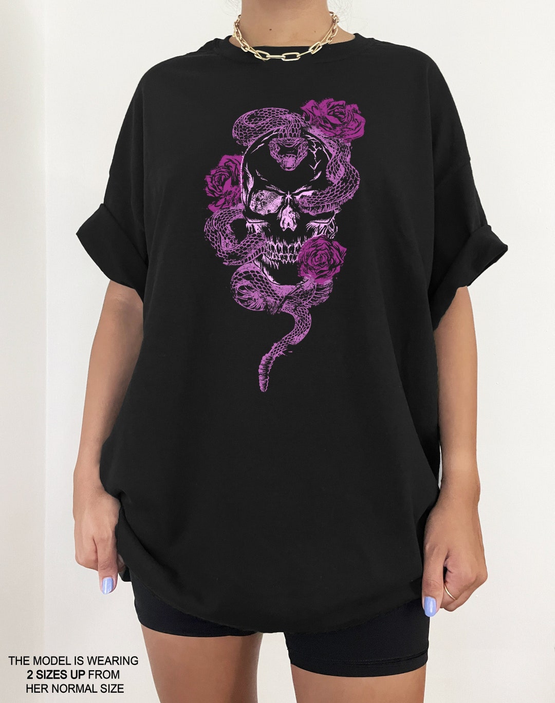 Goth Oversized Tshirt Alt Clothing E Girl Clothing Plus Size - Etsy