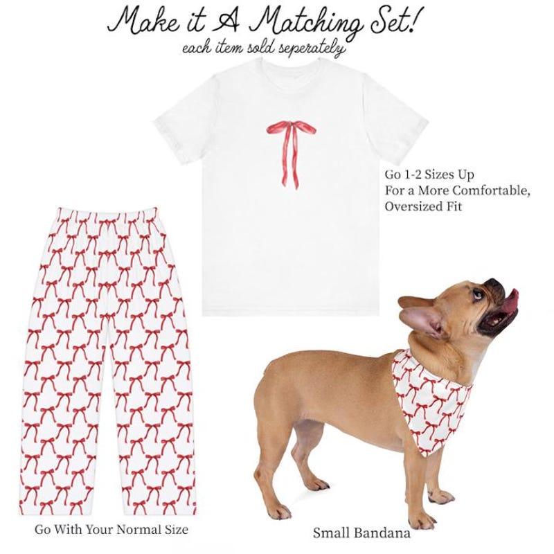 Bow Print Pajama Set