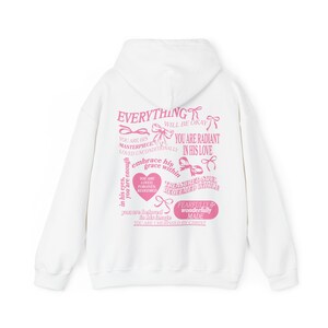Christian Coquette Hoodie Pink Christian Hoodie Jesus Hoodie Bow Hoodie Faith Hoodie Christian Merch Christian Gifts Jesus Sweatshirt image 8