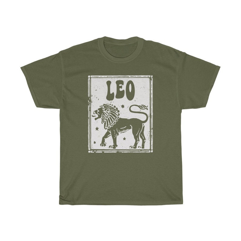 Leo Shirt Zodiac tee Leo Birthday Gift Astrology Clothing Trendy Vintage Oversized tshirt Indie Cothes Aesthetic Alt Clothing Tarot Card image 7