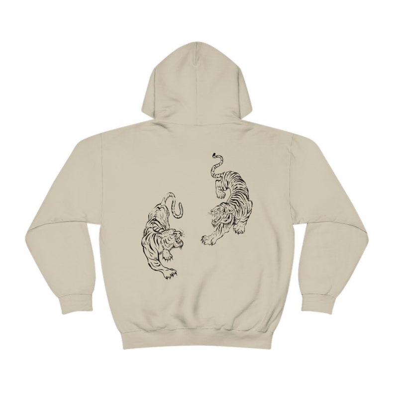 Oversized Hoodie Tiger Hoodie Vintage Hoodie Aesthetic Hoodie y2k Hoodie Preppy Hoodie Graphic Hoodies Cute Hoodies Streetwear Hoodie image 5