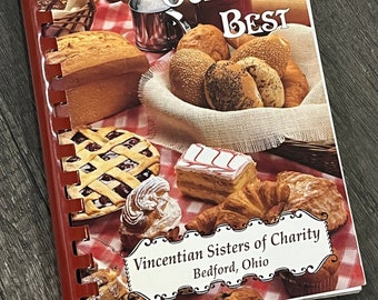 Sharing Our Best Recipes by Vincentian Sisters of Charity in Bedford Ohio Vintage Cookbook Recipe Book