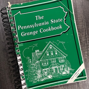 1993 Pennyslvania State Grange Cook Book by Home Economics Committee Vintage Cookbook