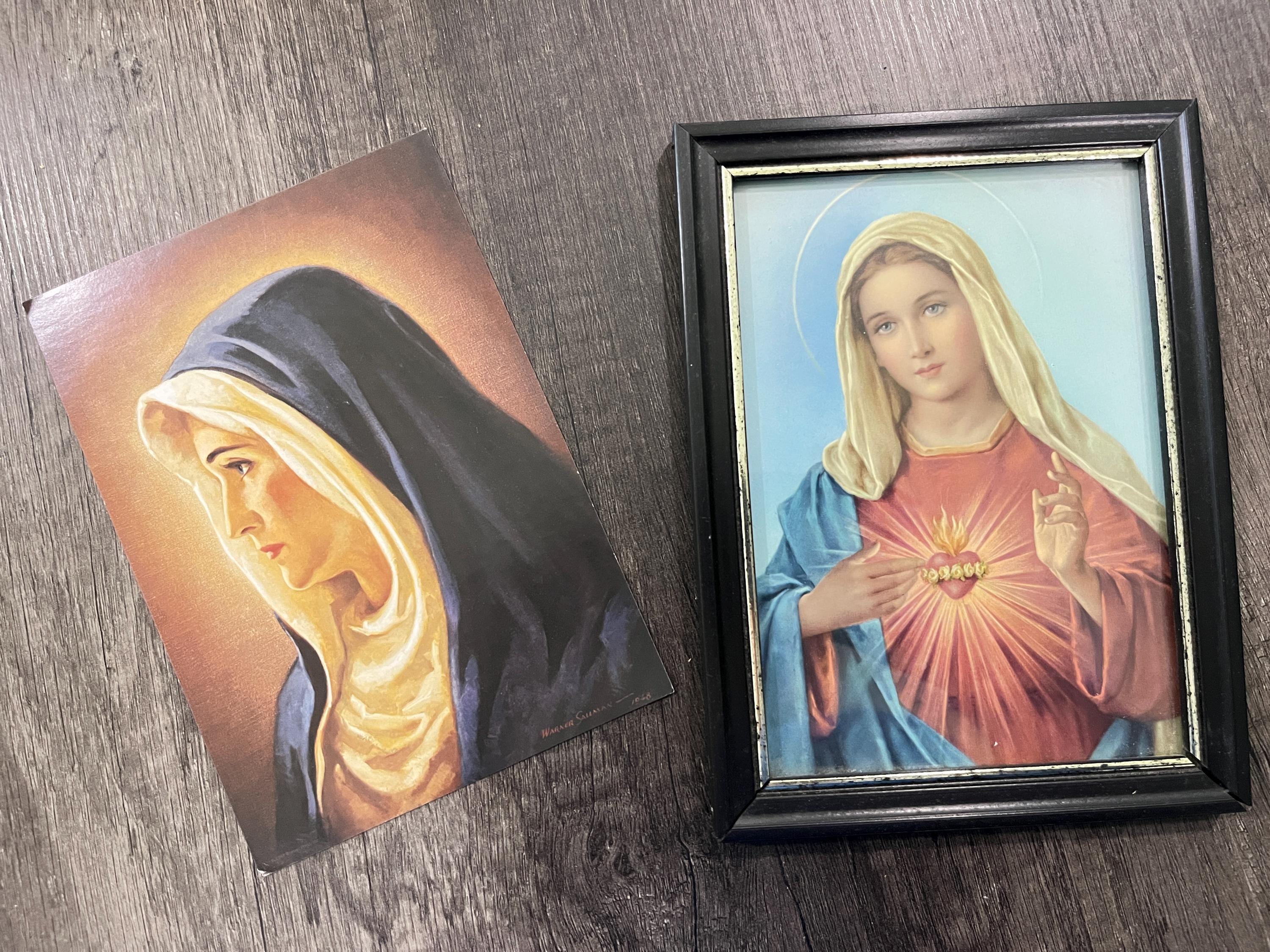 Mother Mary Vintage Picture - Etsy