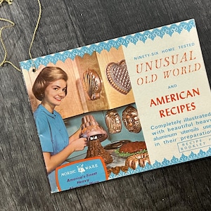 Vintage Nordic Ware Cookbook Booklet: Unusual Old World & American Recipes Cake Baking Bundt Cake Recipes