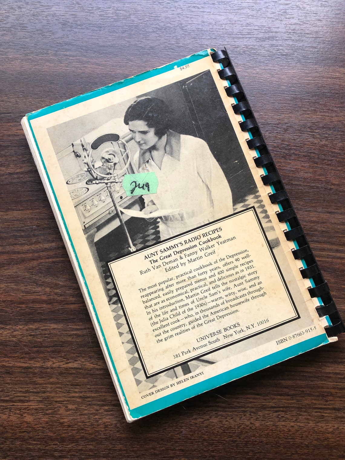 1975 Aunt Sammy's Radio Recipes Great Depression Cookbook Etsy