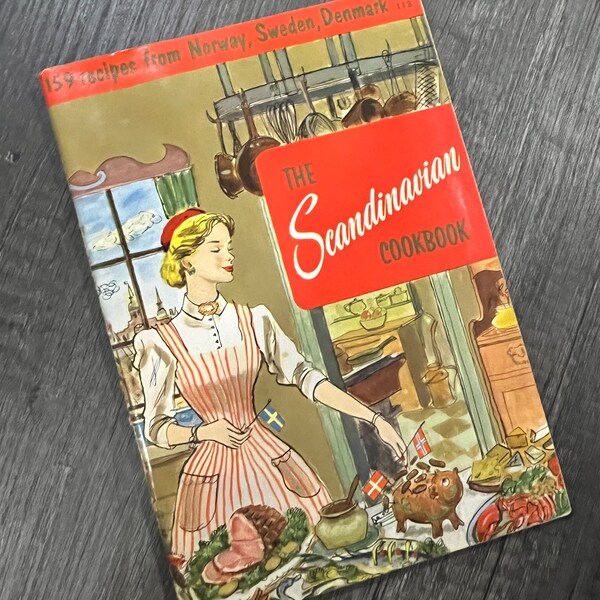 1956 The Scandinavian Cookbook by Culinary Arts Institute 159 Traditional Recipes Vintage Cook Book A