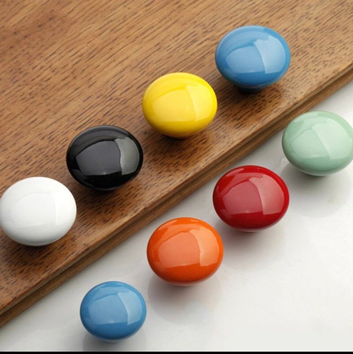 Colors of the Rainbow Drawer Knobs Etsy