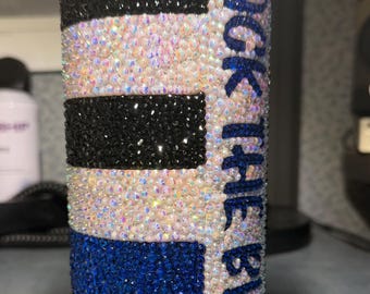 Vaso de la delgada línea azul de la policía