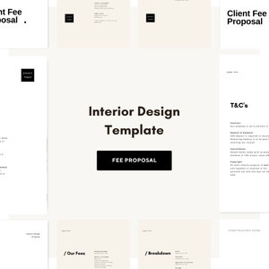 Interior Design | Project & Fee Proposal | Quote | Template | Online ...
