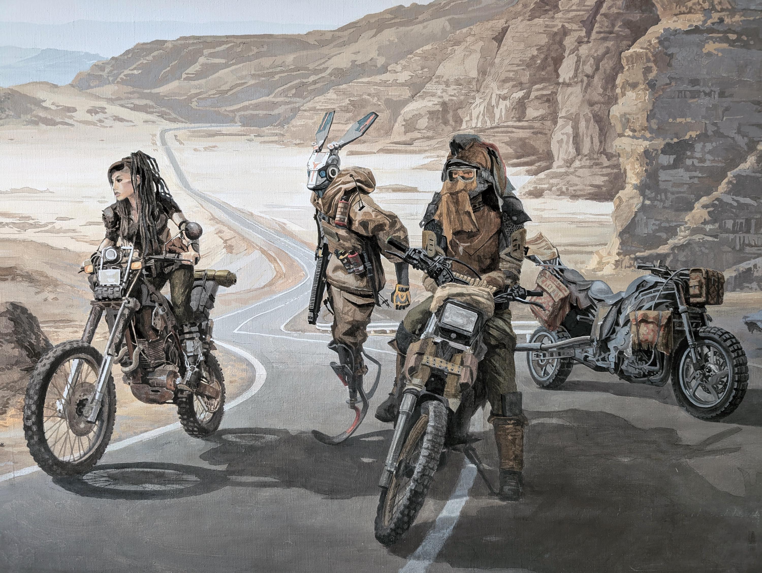Mad Max: Fury Road - the Rock Riders. Steampunk Acrylic Painting on ...
