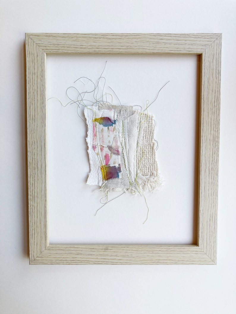 Textile Wall Art Textile Wall Hanging FRAMED Original Art Etsy