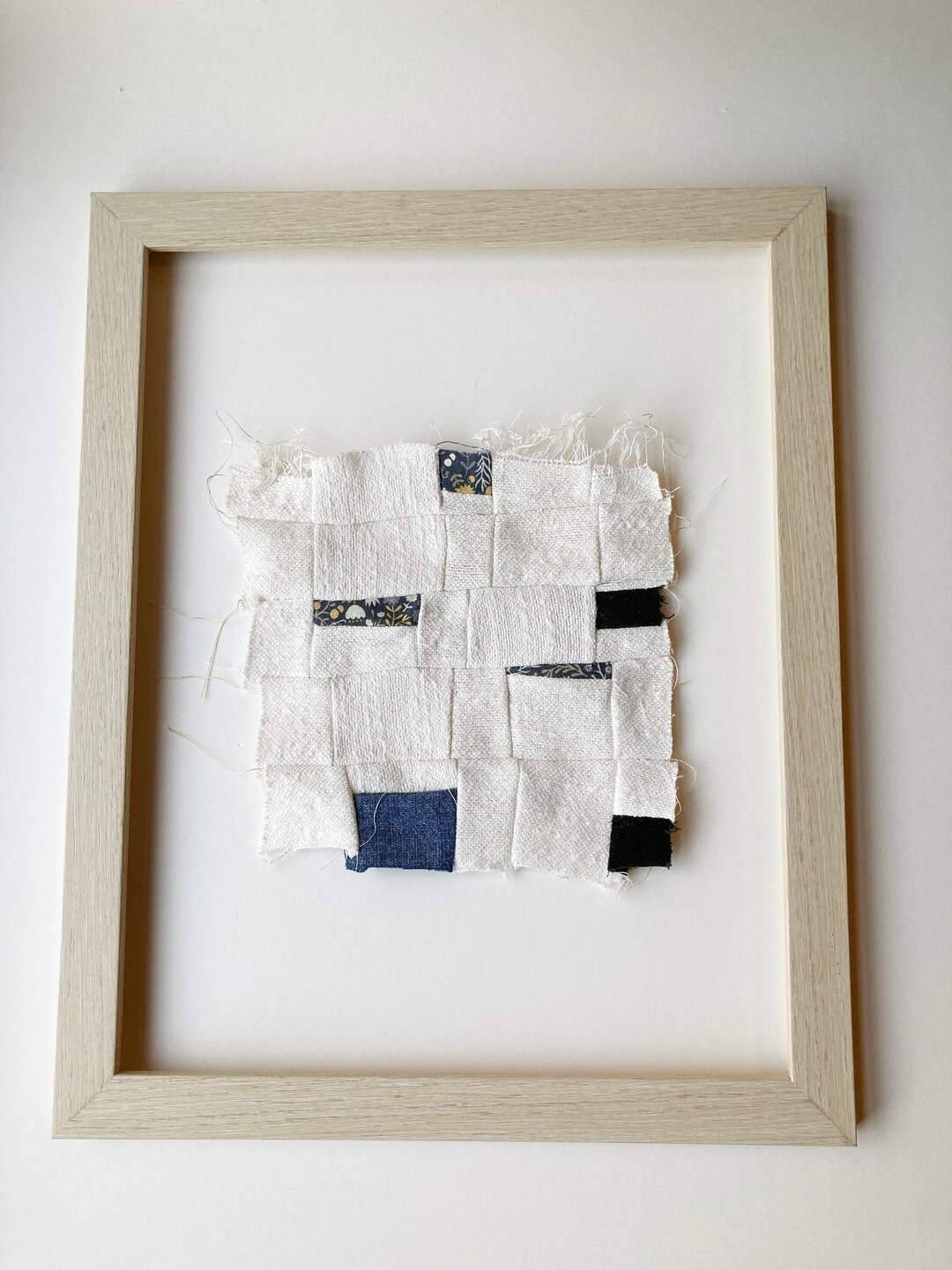 Textile Wall Art FRAMED Wall Art ORIGINAL Art Fabric Wall Art Etsy