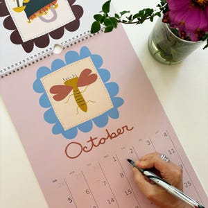 2025 - 2026 Academic Year Calendar Academic Year Calendar Monthly Calendar Country Cottage Nature Bird Illustrated Wall Calendar For Hanging