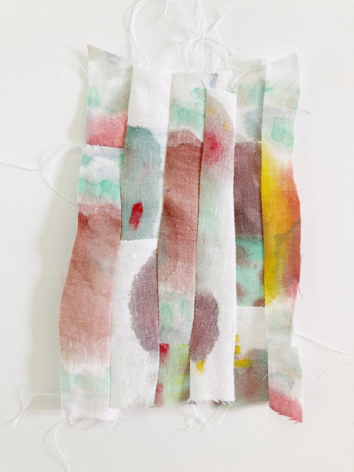 Textile Wall Art Hand Painted Fabric Wall Art FRAMED Wall Etsy