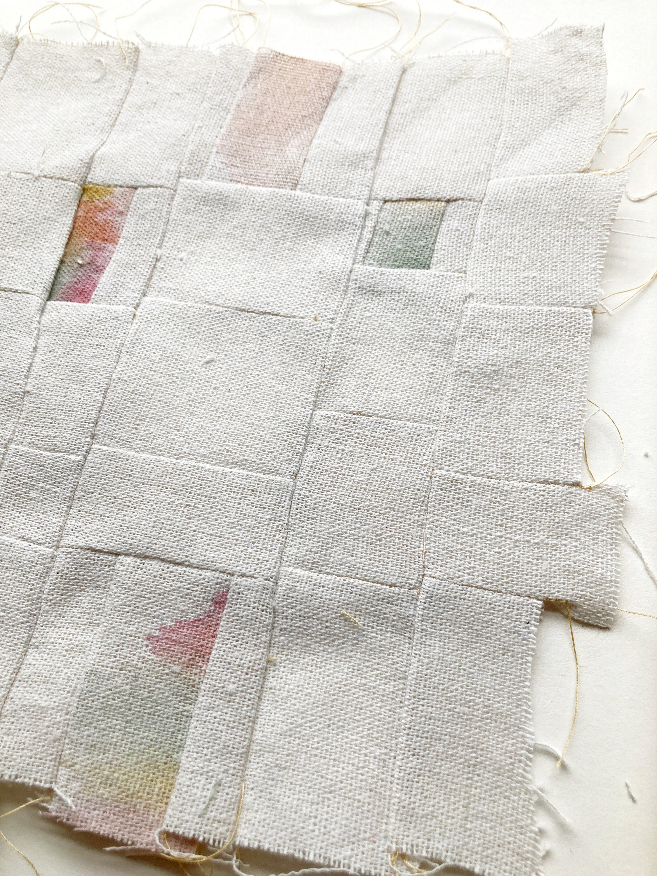 Illustration of Textured Embroidered Wall Art Fabrics