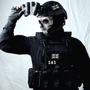 Ghost mask - glasses - vest +helmet