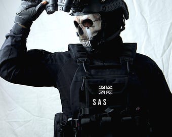 Ghost mask - glasses - vest +helmet