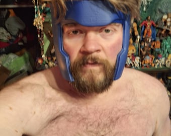 GAMBIT ANGEL XMEN 3d printed head helmet gear crown golden blue cosplay accessory