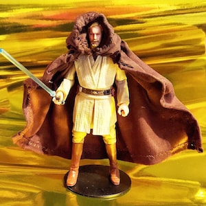 Wired Brown Hooded Cape for 6&quot; Star Wars Black Series SHF Luke Obi-Wan No Figure