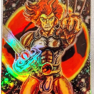 Liono lord of the Thundercats hologram 3x4 Fan Art Sticker or magnet