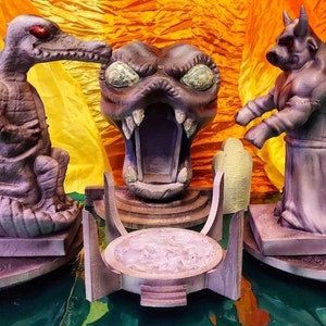 3D Printed Thundercats Mumm-Ra’s Tomb Fortress Playset Glow in Dark Diorama