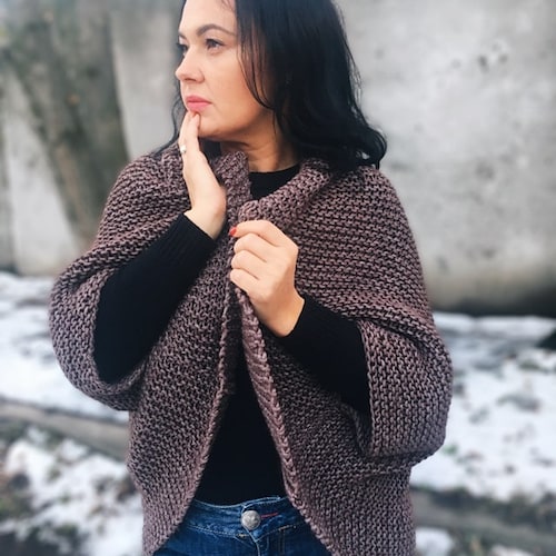 chunky cocoon cardigan