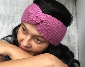 Knitting Pattern . Classic ribbed headband knit pattern ( toddler , child , teen , adult sizes )