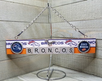 Denver Broncos Personalized Sign, Denver Broncos Sports Room Sign Broncos Man Cave Sign Denver Broncos Gifts, Football Gifts for Him,